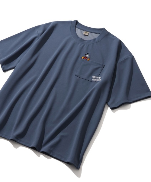 Disney(ディズニー)の「【Disney/ディズニー】アムンゼン ポケット付き ロゴ 半袖Tシャツ(Tシャツ/カットソー・メンズ・ブラック/ホワイト/チャコール/ダークブルー・M/L/LL)」の11枚目の写真