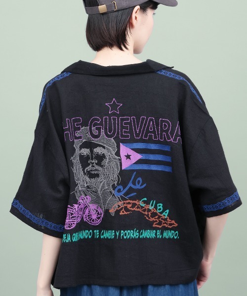 チチカカ(チチカカ)の「Rico 世界の偉人刺繍シャツ(シャツ/ブラウス・レディース・その他1/その他3/その他2・FREE)」の3枚目の写真