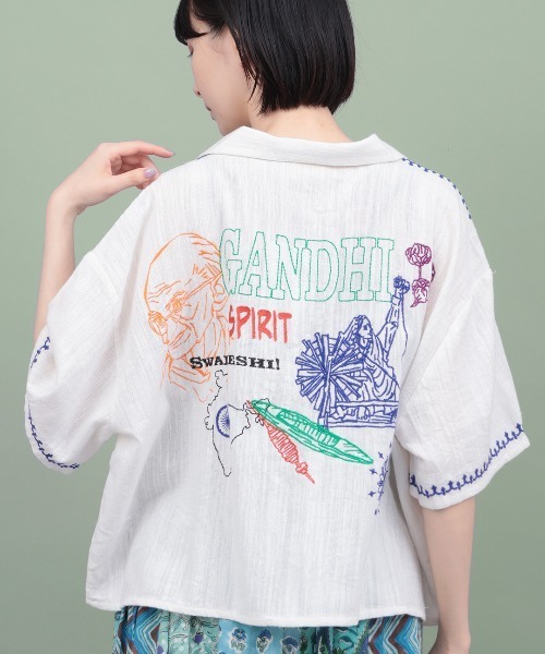チチカカ(チチカカ)の「Rico 世界の偉人刺繍シャツ(シャツ/ブラウス・レディース・その他1/その他3/その他2・FREE)」の22枚目の写真