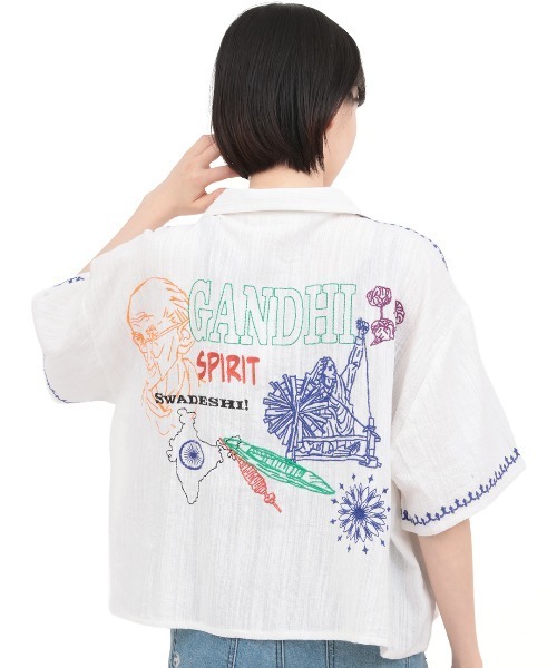 チチカカ(チチカカ)の「Rico 世界の偉人刺繍シャツ(シャツ/ブラウス・レディース・その他1/その他3/その他2・FREE)」の17枚目の写真