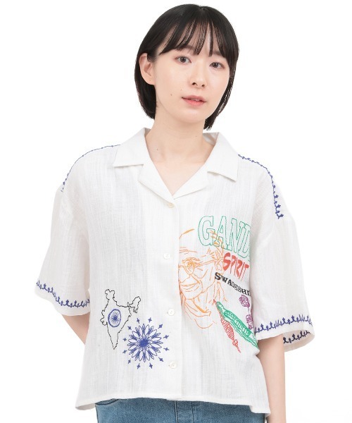 チチカカ(チチカカ)の「Rico 世界の偉人刺繍シャツ(シャツ/ブラウス・レディース・その他1/その他3/その他2・FREE)」の20枚目の写真