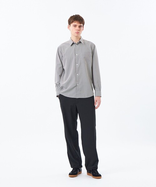 MACKINTOSH PHILOSOPHY(マッキントッシュ フィロソフィー)の「トロッター レギュラーカラースナップ 無地/チェック(シャツ/ブラウス・メンズ・ライトブルー/チャコールグレー/ホワイト・40/38)」の5枚目の写真