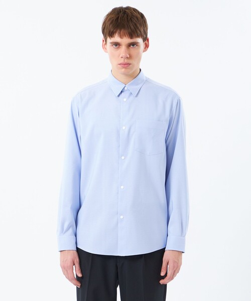 MACKINTOSH PHILOSOPHY(マッキントッシュ フィロソフィー)の「トロッター レギュラーカラースナップ 無地/チェック(シャツ/ブラウス・メンズ・ライトブルー/チャコールグレー/ホワイト・40/38)」の7枚目の写真