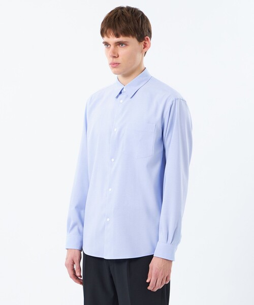 MACKINTOSH PHILOSOPHY(マッキントッシュ フィロソフィー)の「トロッター レギュラーカラースナップ 無地/チェック(シャツ/ブラウス・メンズ・ライトブルー/チャコールグレー/ホワイト・40/38)」の8枚目の写真