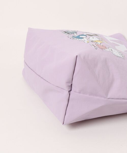 PEANUTS（ピーナッツ）の「PEANUTS/ピーナッツ　スヌーピー＆フレンズシリーズトートバッグ（トートバッグ・レディース・グレー/ベージュ/ラベンダー・ONE SIZE）」の5枚目の写真