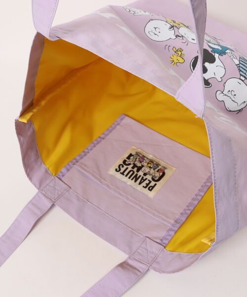 PEANUTS（ピーナッツ）の「PEANUTS/ピーナッツ　スヌーピー＆フレンズシリーズトートバッグ（トートバッグ・レディース・グレー/ベージュ/ラベンダー・ONE SIZE）」の6枚目の写真