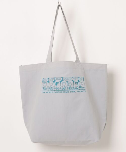 PEANUTS（ピーナッツ）の「PEANUTS/ピーナッツ　スヌーピー＆フレンズシリーズトートバッグ（トートバッグ・レディース・グレー/ベージュ/ラベンダー・ONE SIZE）」の7枚目の写真