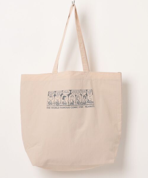 PEANUTS（ピーナッツ）の「PEANUTS/ピーナッツ　スヌーピー＆フレンズシリーズトートバッグ（トートバッグ・レディース・グレー/ベージュ/ラベンダー・ONE SIZE）」の9枚目の写真