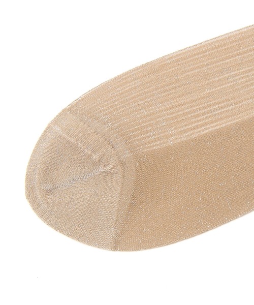 BAYFLOW（ベイフロー）の「シアーラメソックス（ソックス/靴下・レディース・ブラック/グレー/ベージュ/ホワイト・FREE）」の8枚目の写真