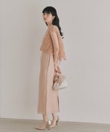 kaene（カエン）の「フラッフィーフラワーコンビドレス【結婚式 二次会 同窓会 成人式 パーティードレス】（ドレス）」