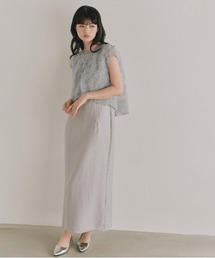 kaene（カエン）の「フラッフィーフラワーコンビドレス【結婚式 二次会 同窓会 成人式 パーティードレス】（ドレス）」