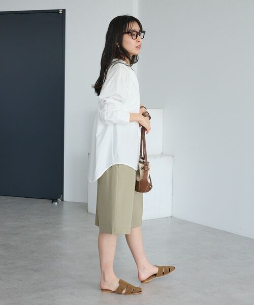 CRAFT STANDARD BOUTIQUE(クラフトスタンダードブティック)の「Vネックスキッパーシャツ(シャツ/ブラウス・レディース・オフホワイト/グレイッシュベージュ/サックスブルー・FREE)」の13枚目の写真