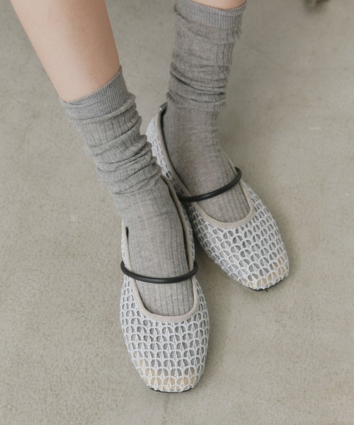 ad thie(アドティエ)の「メッシュ メリージェーン パンプス(パンプス・レディース・ライトグレー/ブラック・LARGE/MEDIUM)」の12枚目の写真