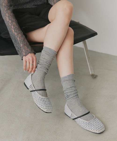 ad thie(アドティエ)の「メッシュ メリージェーン パンプス(パンプス・レディース・ライトグレー/ブラック・LARGE/MEDIUM)」の13枚目の写真