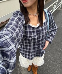 CIAOPANIC | 【neutral by ciaopanic】スクエアネックシャーリングブラウス(シャツ/ブラウス)