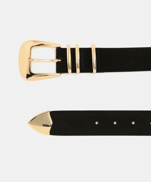 Spick & Span（スピックアンドスパン）の「ATELIER AMBOISE / アトリエ アンボワーズ 金具付きベルト（ベルト・レディース・ブラック/ベージュ・FREE）」の7枚目の写真