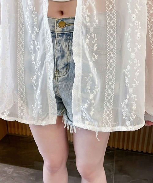 シースルー♡パーカー ISOOK（アイスー）の「See-through hooded jacket / シースルー
