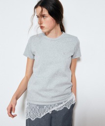 LE CIEL BLEU | "LE"フィットTシャツ / "LE" Fitted T-Shirt(Tシャツ/カットソー)