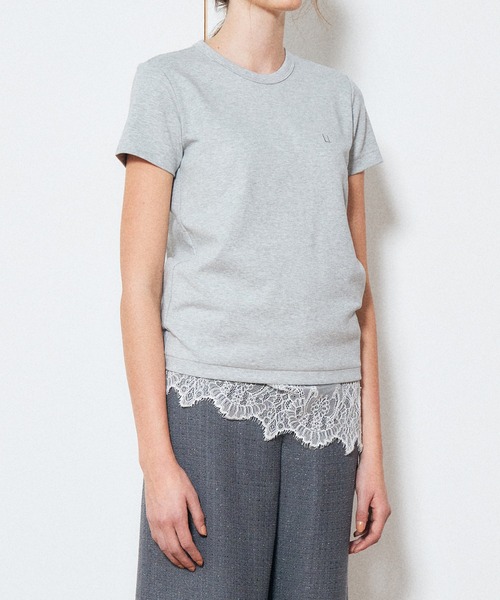 LE CIEL BLEU(ルシェルブルー)の「"LE"フィットTシャツ / "LE" Fitted T-Shirt(Tシャツ/カットソー・レディース・オフホワイト/グレー/ブラック・36)」の11枚目の写真