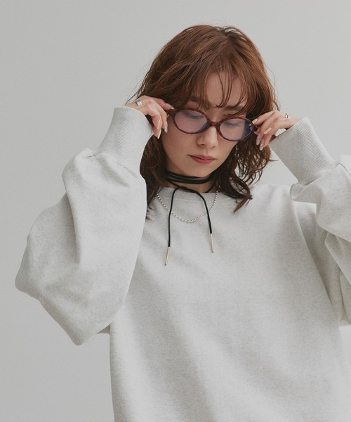 ad thie(アドティエ)の「オーバーサイズ スウェット プルオーバー(スウェット・レディース・ピンク/レッド/ブラック/アイボリー/オートミール・MEDIUM/LARGE)」の20枚目の写真