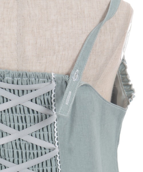 axes femme（アクシーズファム）の「フリルビスチェ（ベスト・レディース・グレー/ブラウン/ミント・FREE）」の10枚目の写真