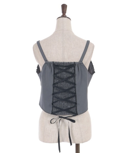 axes femme（アクシーズファム）の「フリルビスチェ（ベスト・レディース・グレー/ブラウン/ミント・FREE）」の20枚目の写真