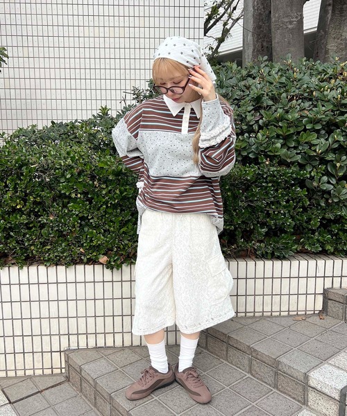 WC(ダブル シー)の「レースカーゴハーフパンツ(その他パンツ・レディース・ホワイト・FREE)」の10枚目の写真