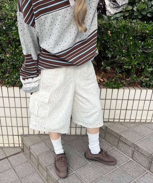 WC(ダブル シー)の「レースカーゴハーフパンツ(その他パンツ・レディース・ホワイト・FREE)」の12枚目の写真