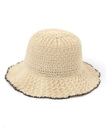 LAKOLE（ラコレ）の「配色透かし編みハット / 644732（ハット）」