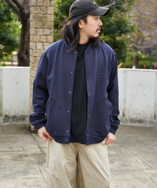 NO NEED（ノーニード）の「ストレッチボタンカーデ（Tシャツ/カットソー・メンズ・ブラック/ネイビー/グレー系その他・LL）」の3枚目の写真