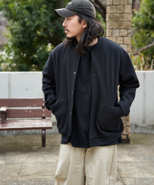 NO NEED（ノーニード）の「ストレッチボタンカーデ（Tシャツ/カットソー・メンズ・ブラック/ネイビー/グレー系その他・LL）」の2枚目の写真
