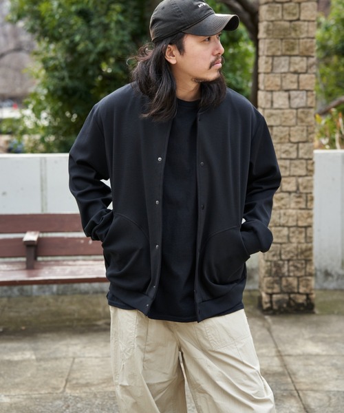 NO NEED（ノーニード）の「ストレッチボタンカーデ（Tシャツ/カットソー・メンズ・ブラック/ネイビー/グレー系その他・LL）」の8枚目の写真