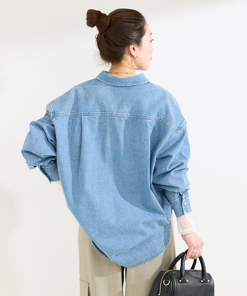 B.C STOCK（ベーセーストック）の「手洗い可 / チュールレイヤーロンTEE（Tシャツ/カットソー・レディース・ブラック/ライトグレー/ホワイト・FREE）」の16枚目の写真