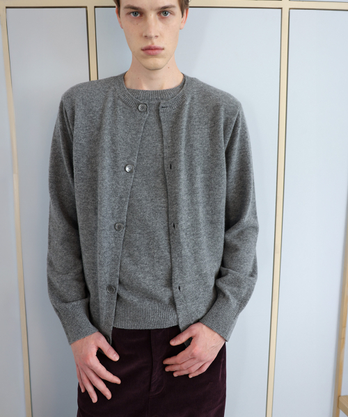 ANYTIME LOREAK(エニタイムロレーク)の「ASTER LAYERED KNIT (SS) - GRAY(ニット/セーター・レディース・グレー・LARGE/MEDIUM)」の1枚目の写真