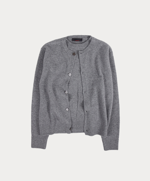 ANYTIME LOREAK(エニタイムロレーク)の「ASTER LAYERED KNIT (SS) - GRAY(ニット/セーター・レディース・グレー・LARGE/MEDIUM)」の3枚目の写真