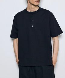 ヘンリーネックハングTシャツ 春服 夏服 秋服 無地 半袖