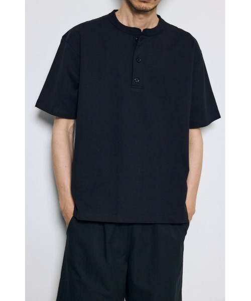 AZUL by moussy(アズールバイマウジー)の「ヘンリーネックハングTシャツ 春服 夏服 秋服 無地 半袖(Tシャツ/カットソー・メンズ・ホワイト/ブラック・SMALL/MEDIUM/LARGE)」の13枚目の写真