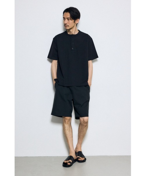AZUL by moussy(アズールバイマウジー)の「ヘンリーネックハングTシャツ 春服 夏服 秋服 無地 半袖(Tシャツ/カットソー・メンズ・ホワイト/ブラック・SMALL/MEDIUM/LARGE)」の16枚目の写真