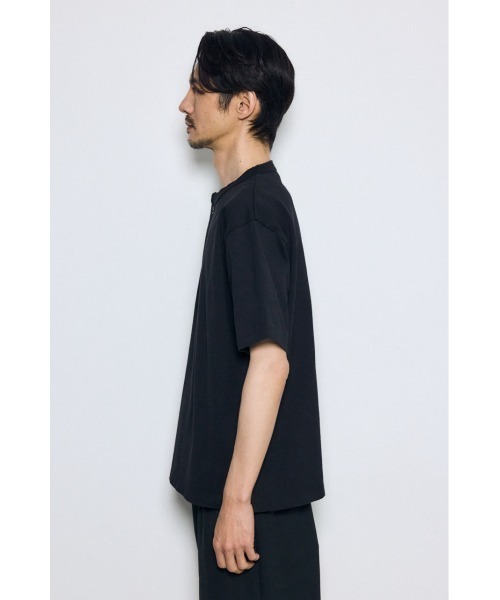 AZUL by moussy(アズールバイマウジー)の「ヘンリーネックハングTシャツ 春服 夏服 秋服 無地 半袖(Tシャツ/カットソー・メンズ・ホワイト/ブラック・SMALL/MEDIUM/LARGE)」の18枚目の写真