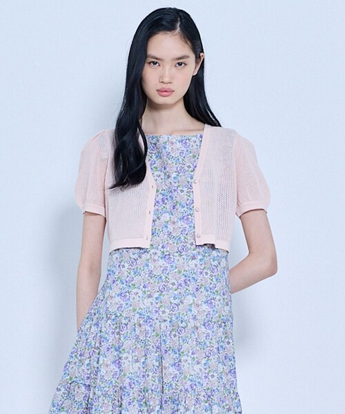 TOCCA(トッカ)の「SOLAR GLOW KNIT カーディガン(カーディガン/ボレロ・レディース・ブラック系/ピンク系/ライラック系・SMALL/MEDIUM)」の5枚目の写真
