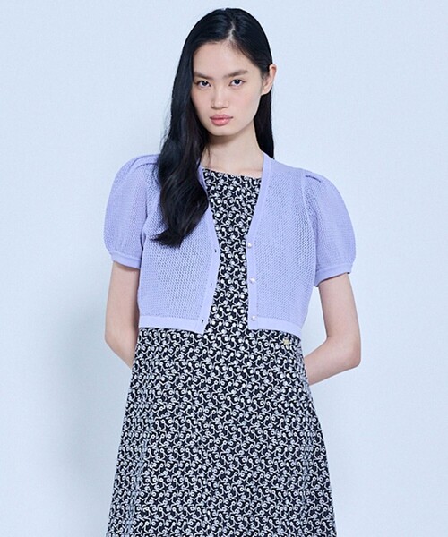 TOCCA(トッカ)の「SOLAR GLOW KNIT カーディガン(カーディガン/ボレロ・レディース・ブラック系/ピンク系/ライラック系・SMALL/MEDIUM)」の6枚目の写真
