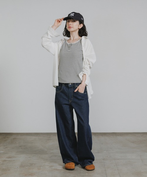 U.S. POLO ASSN.（ユーエスポロアッスン）の「U.S. POLO ASSN./ユーエスポロアッスン リブタンク 2026年 夏 夏服（タンクトップ・レディース・ホワイト系その他/ネイビー/ピンク・S/M/L）」の18枚目の写真