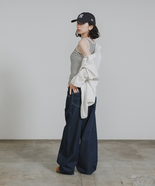 U.S. POLO ASSN.（ユーエスポロアッスン）の「U.S. POLO ASSN./ユーエスポロアッスン リブタンク 2026年 夏 夏服（タンクトップ・レディース・ホワイト系その他/ネイビー/ピンク・S/M/L）」の14枚目の写真