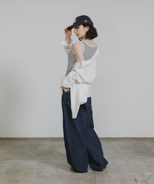 U.S. POLO ASSN.（ユーエスポロアッスン）の「U.S. POLO ASSN./ユーエスポロアッスン リブタンク 2026年 夏 夏服（タンクトップ・レディース・ホワイト系その他/ネイビー/ピンク・S/M/L）」の13枚目の写真