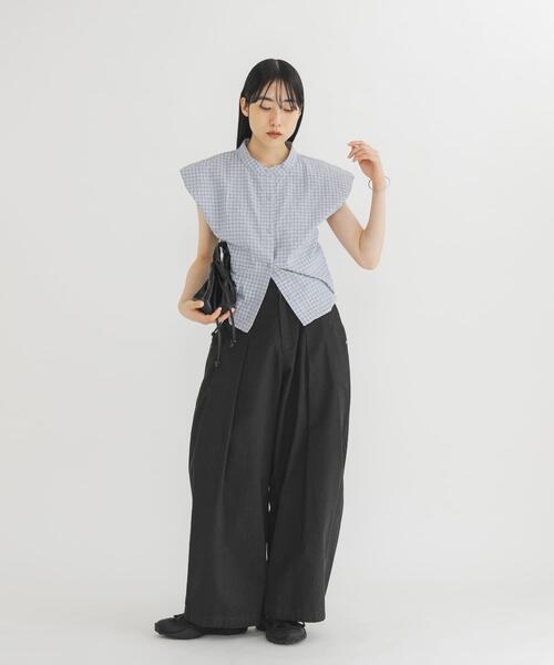 KBF(ケイビーエフ)の「ユーズドライクタックWIDEパンツ(その他パンツ・レディース・チャコールグレー/アイボリー/ブラウン・36/38)」の15枚目の写真