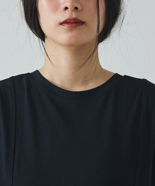 abahouse mavie(アバハウスマヴィ)の「【接触冷感!速乾!】ヘンリーネック2WAYワンピース(ワンピース・レディース・ブラック/ブルー/ブラウン・フリー)」の16枚目の写真