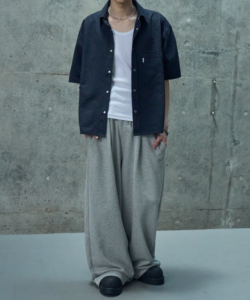 LANDNESS(ランドネス)の「【LANDNESS/ランドネス】Seersucker Layered Pocket Shirt/シアサッカーレイヤーポケットシャツ(シャツ/ブラウス・メンズ・ブラック/ライトグレー/ブラウン/ネイビー・S/M/L)」の22枚目の写真