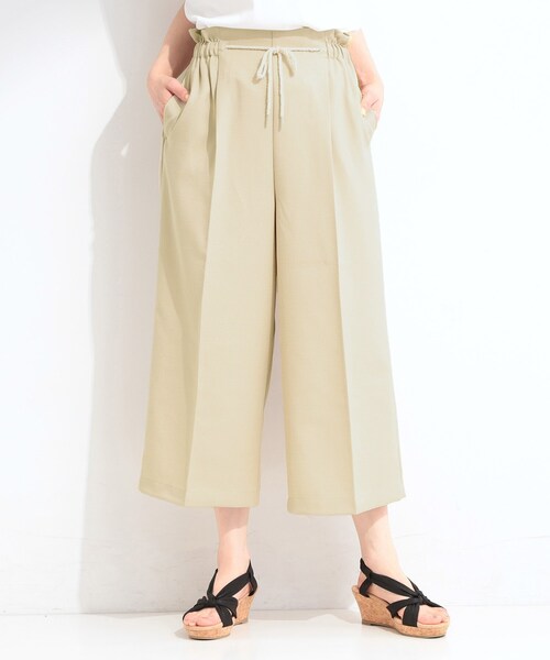 SHOO・LA・RUE(シューラルー)の「【S-LL】ロープベルトが爽やか ガウチョパンツ(その他パンツ・レディース・ベージュ/ネイビー/ダークブラウン・04/03/02/01)」の9枚目の写真