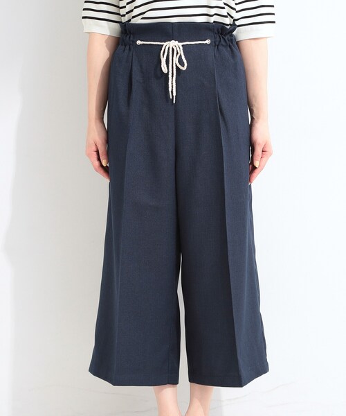 SHOO・LA・RUE(シューラルー)の「【S-LL】ロープベルトが爽やか ガウチョパンツ(その他パンツ・レディース・ベージュ/ネイビー/ダークブラウン・04/03/02/01)」の16枚目の写真