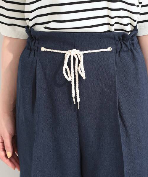 SHOO・LA・RUE(シューラルー)の「【S-LL】ロープベルトが爽やか ガウチョパンツ(その他パンツ・レディース・ベージュ/ネイビー/ダークブラウン・04/03/02/01)」の19枚目の写真